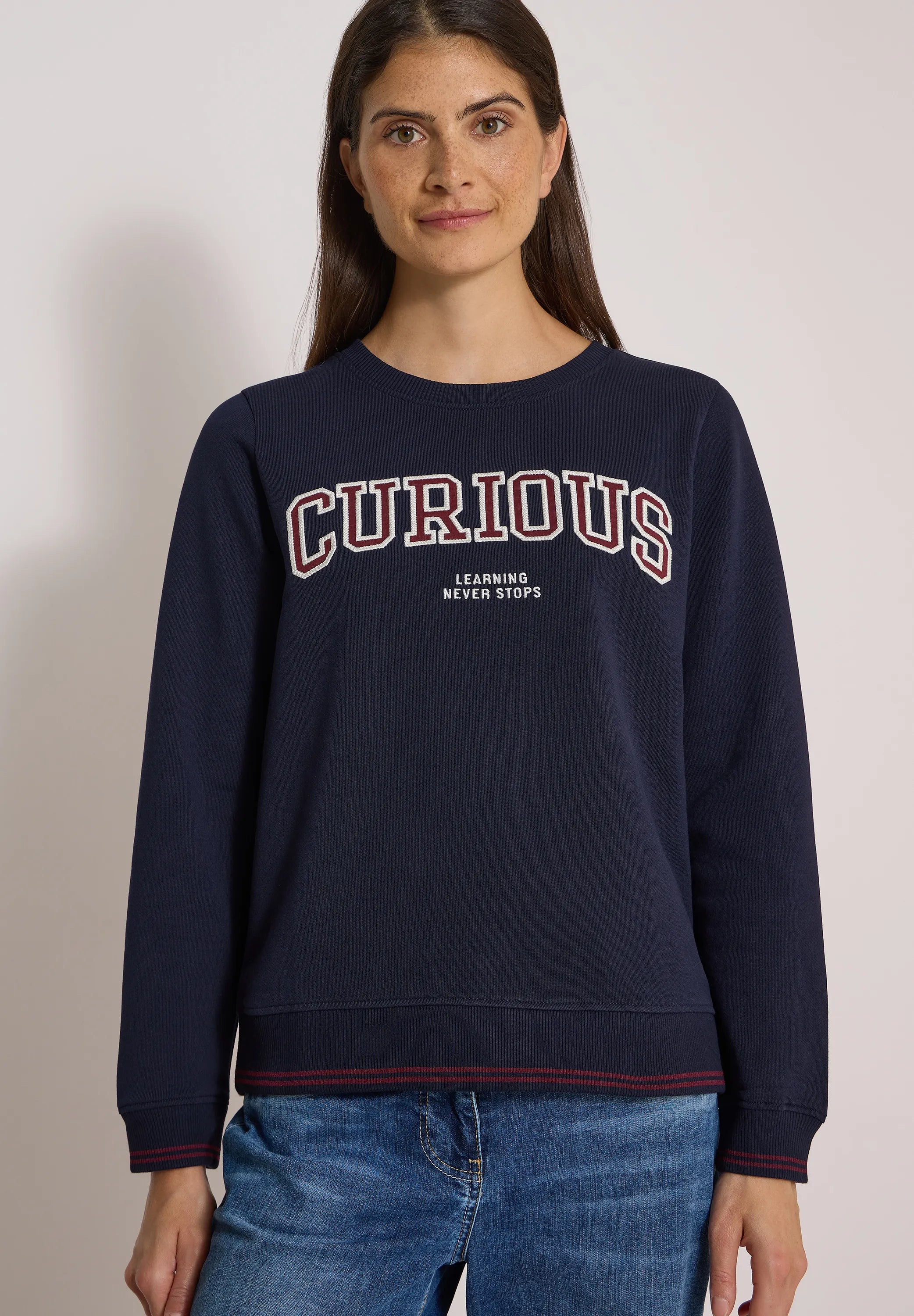 Sweatshirt mit Stickerei