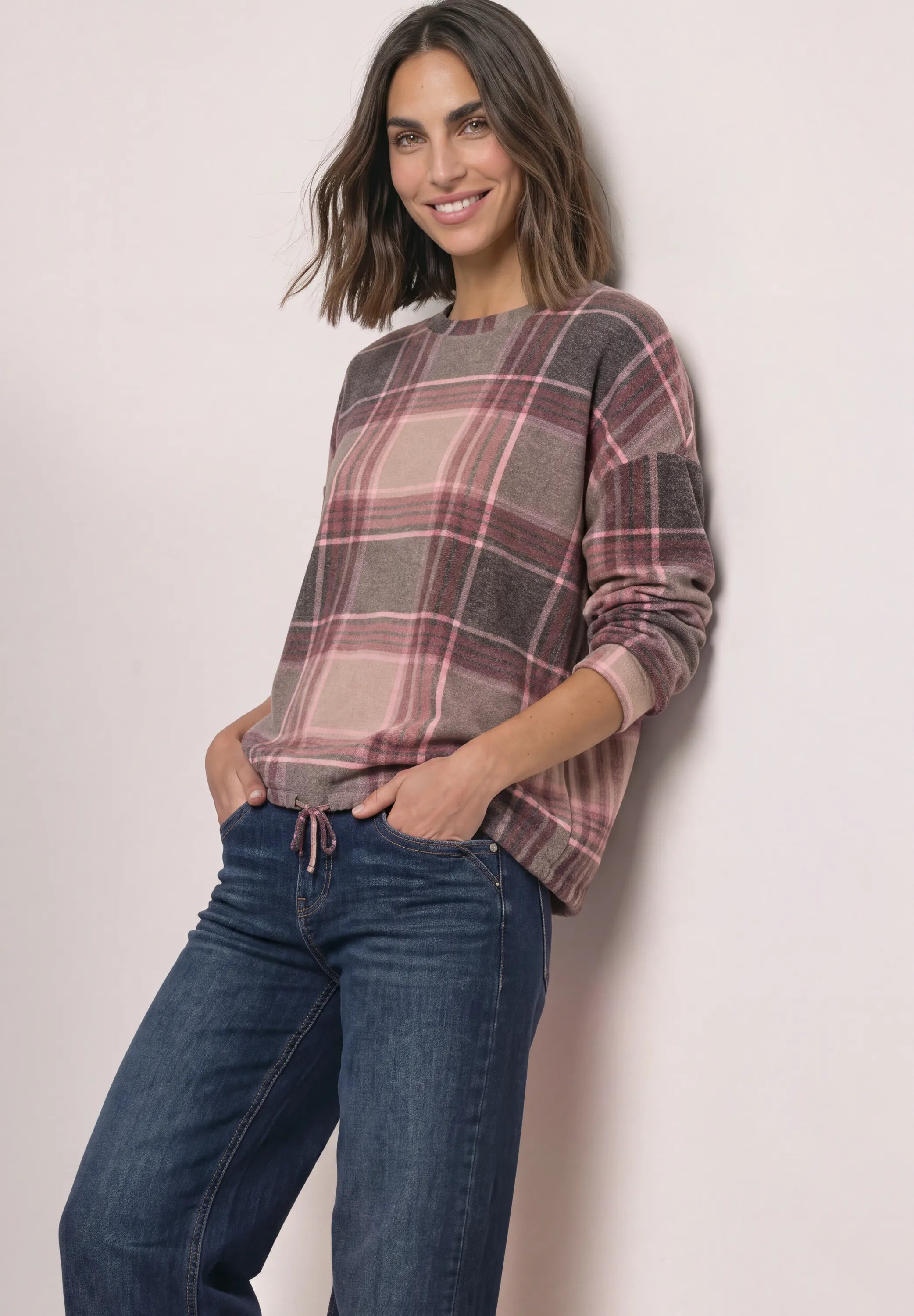 Langarmshirt aus Viskosemix