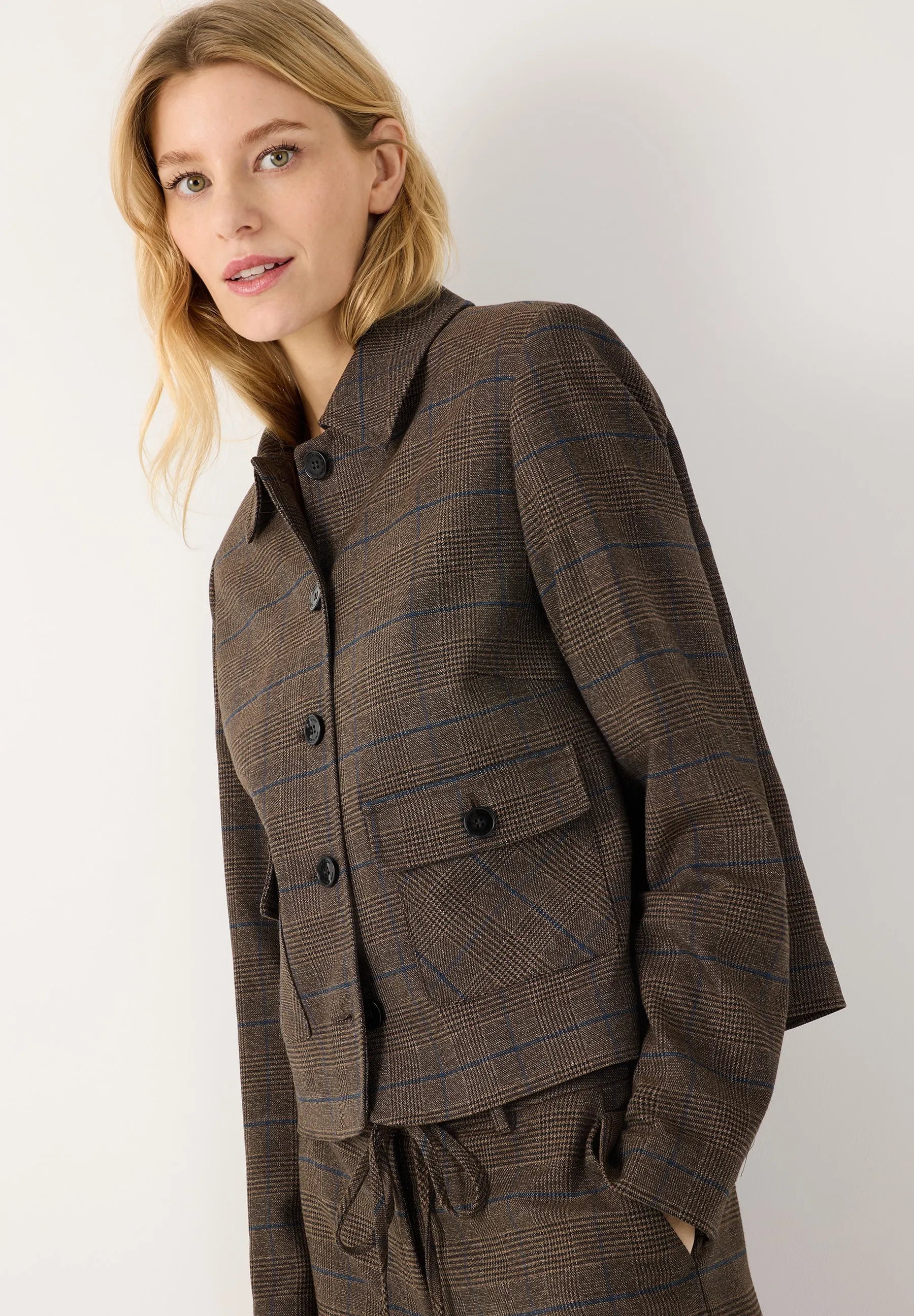 Blazer-Jacke aus Viskosemix