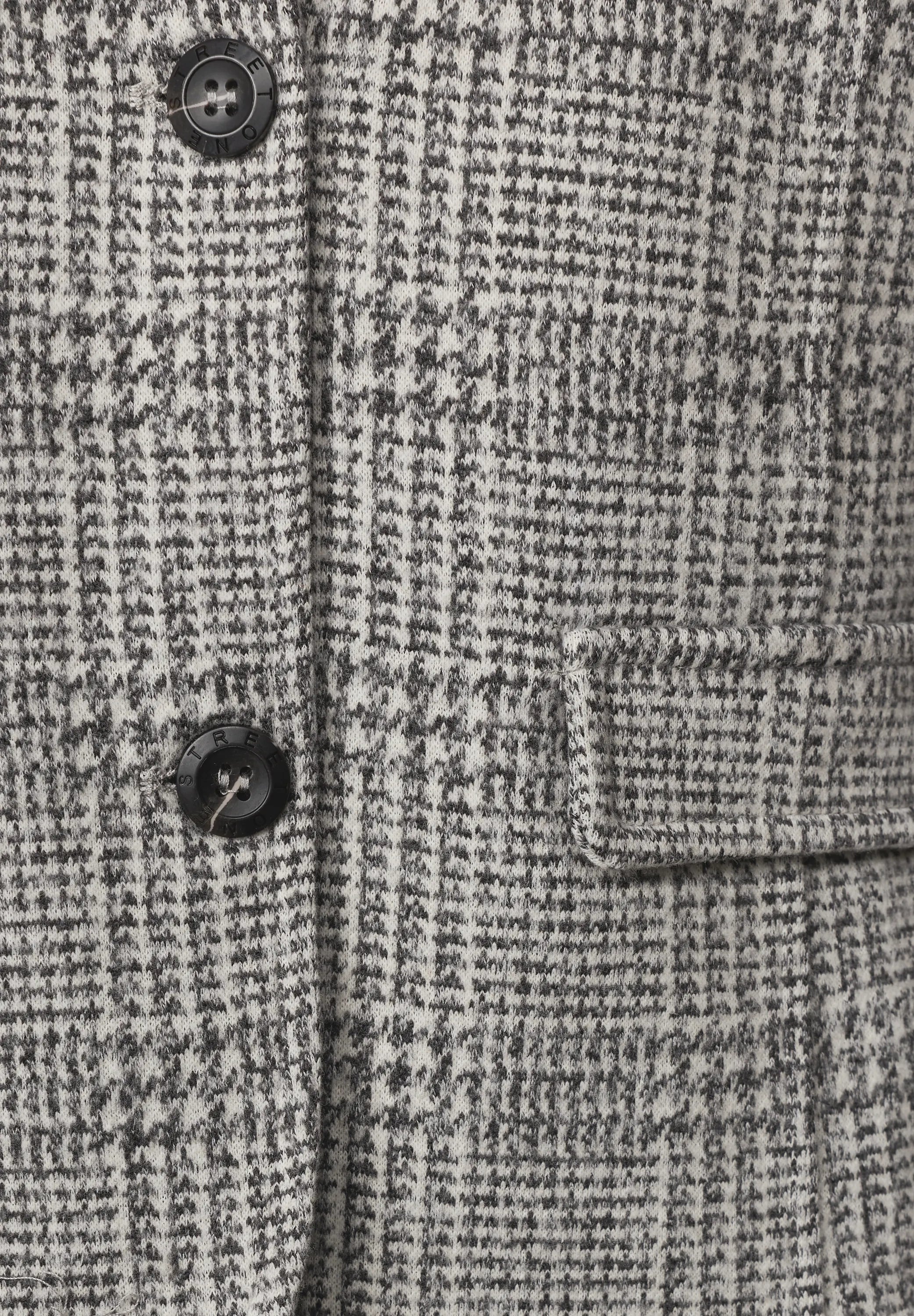 Blazer mit Karomuster und Knöpfen