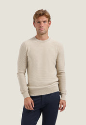 Strickpullover aus Baumwollmix