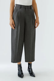 Bundfaltenhose Wide Leg