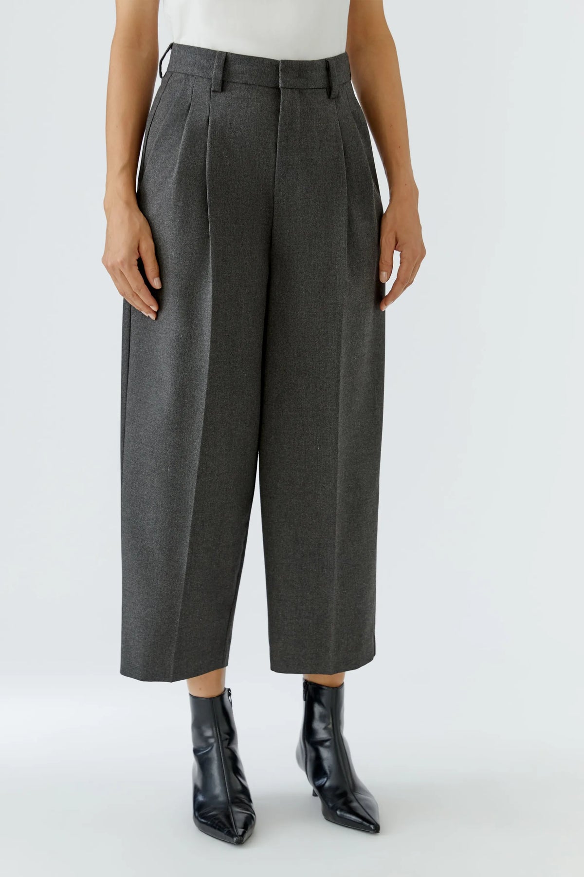 Bundfaltenhose Wide Leg