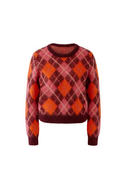 Strickpullover mit Rautenmuster