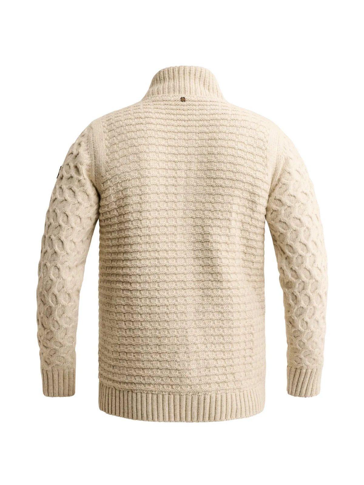 Strickjacke mit Stehkragen