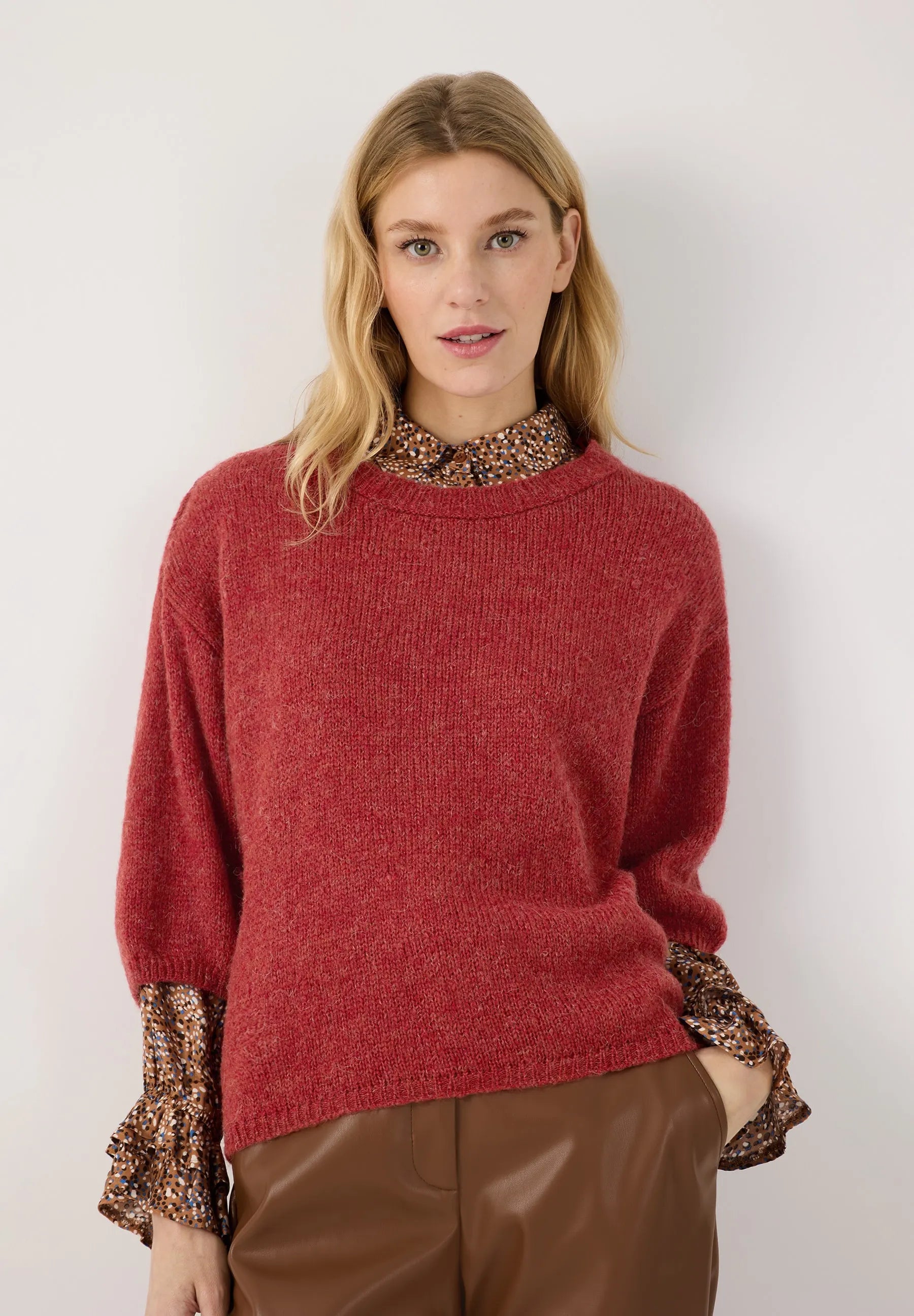 Strickpullover aus Wollmix