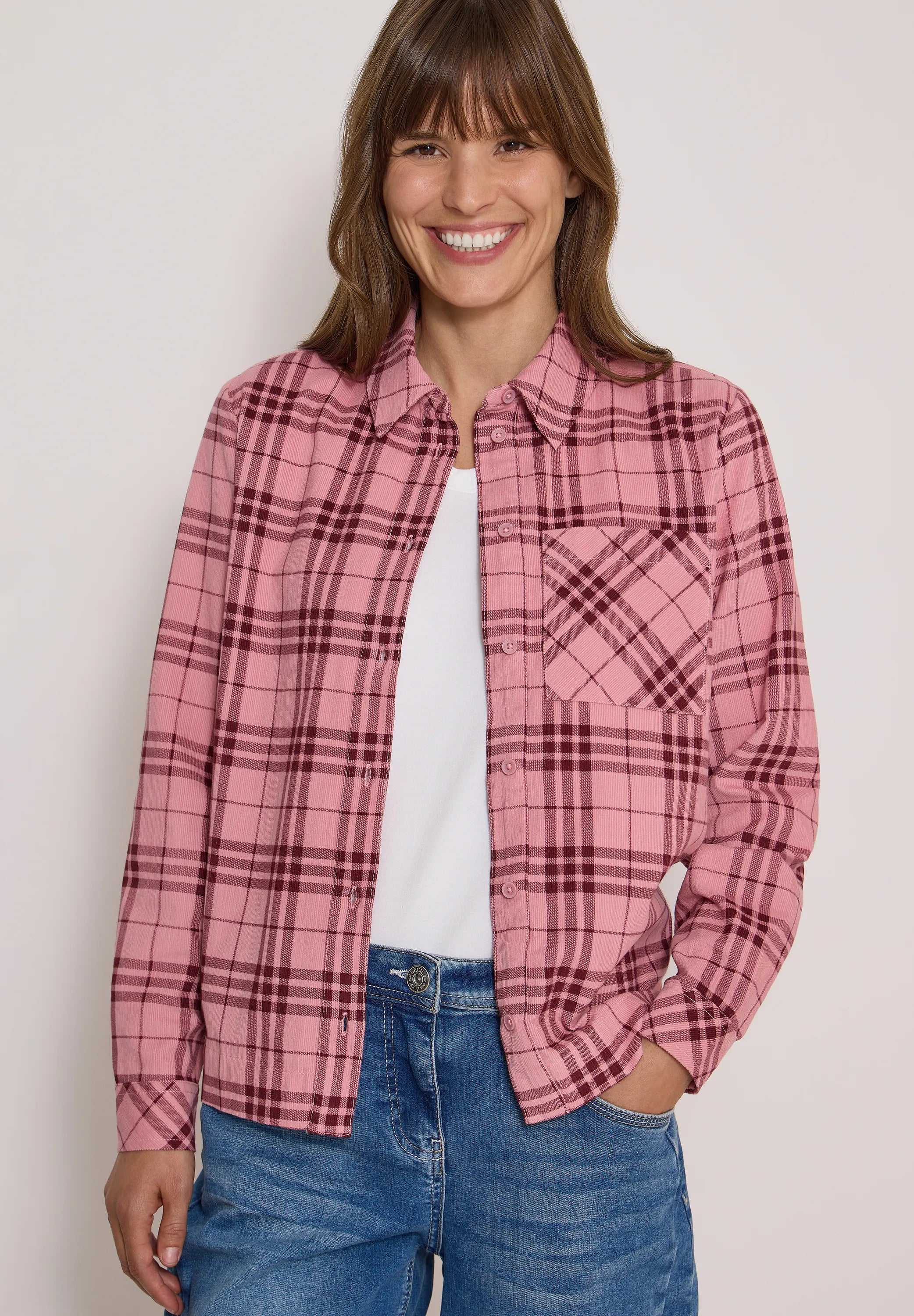 Hemdbluse kariert aus Baumwolle