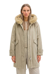 Baumwoll-Parka mit Kapuze