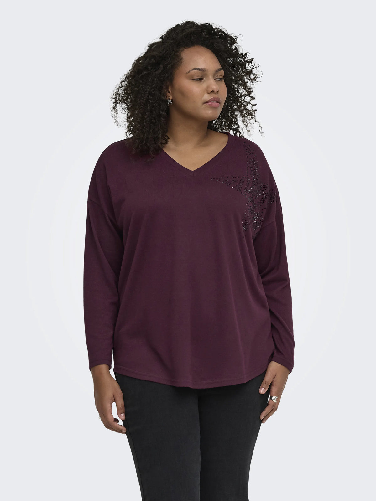 Strickpullover CARALBA mit V-Ausschnitt
