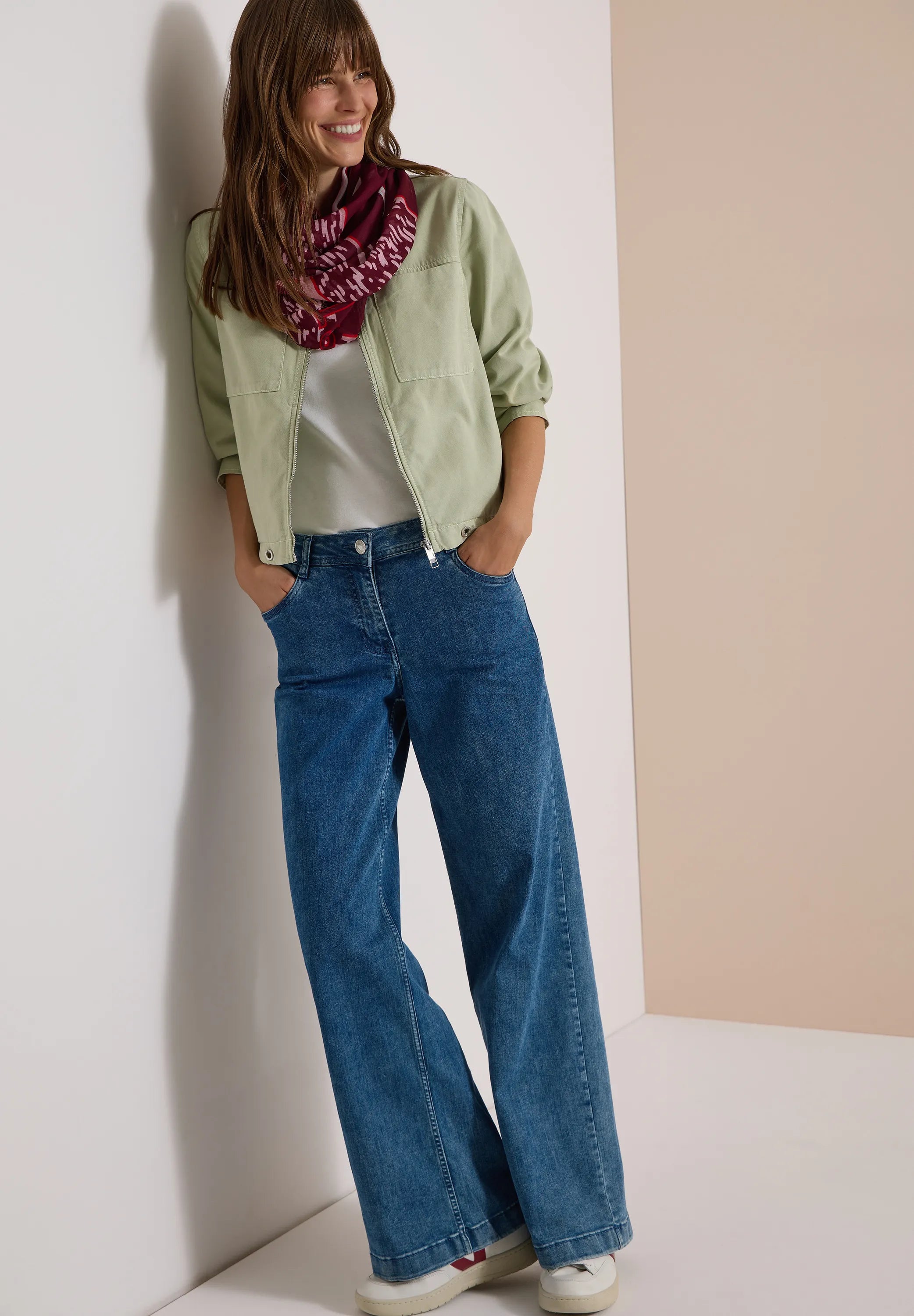 Loop-Schal im Patchwork-Print