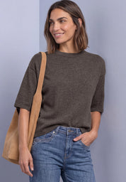 Strickshirt mit 3/4-Arm