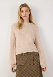 Strickpullover mit weiten Ärmeln
