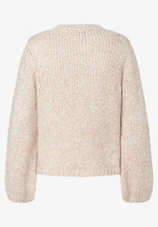 Strickpullover mit weiten Ärmeln