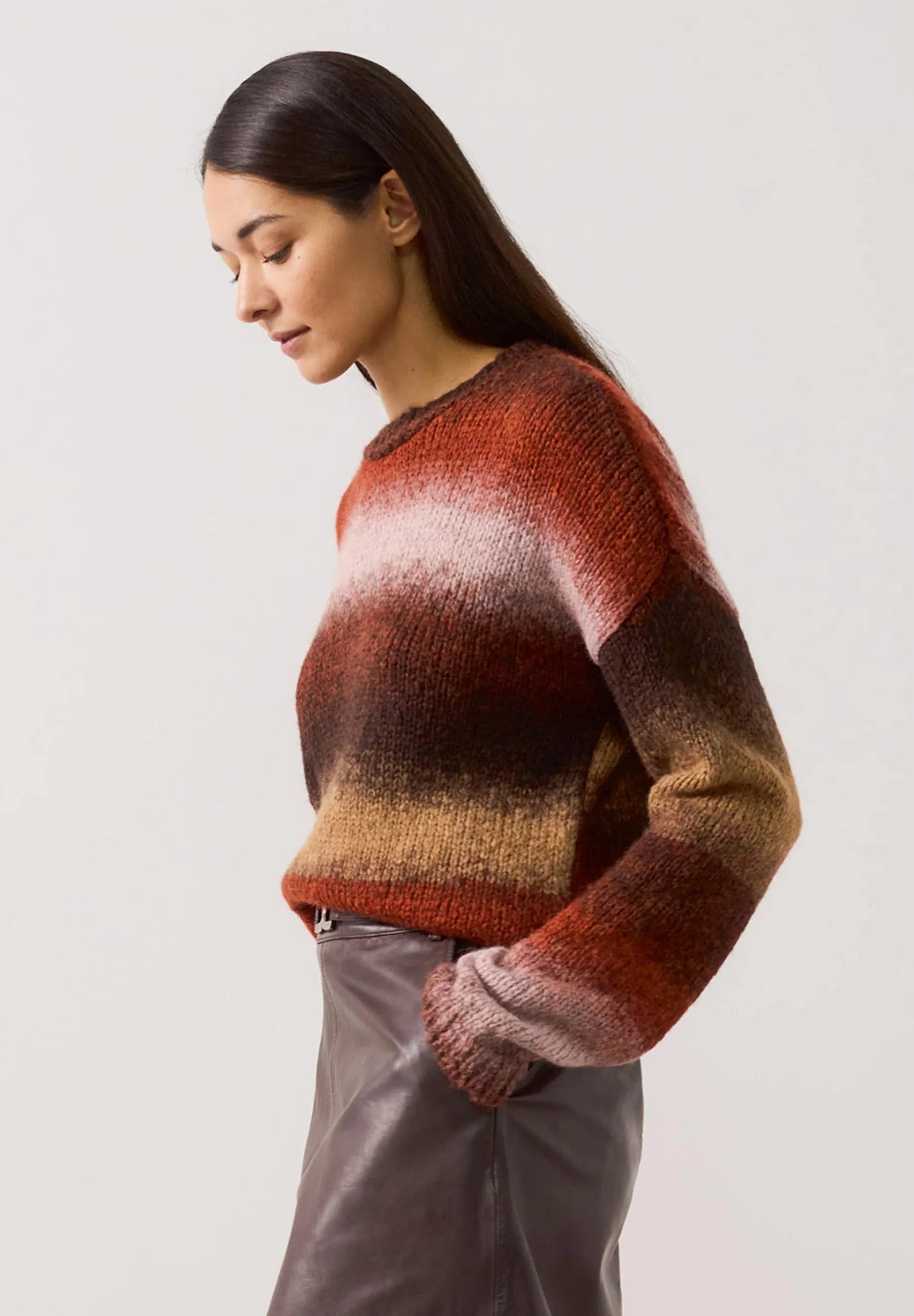 Strickpullover mit Farbverlauf