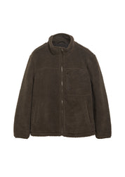 Fleecejacke mit Stehkragen