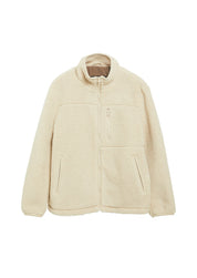 Fleecejacke mit Stehkragen
