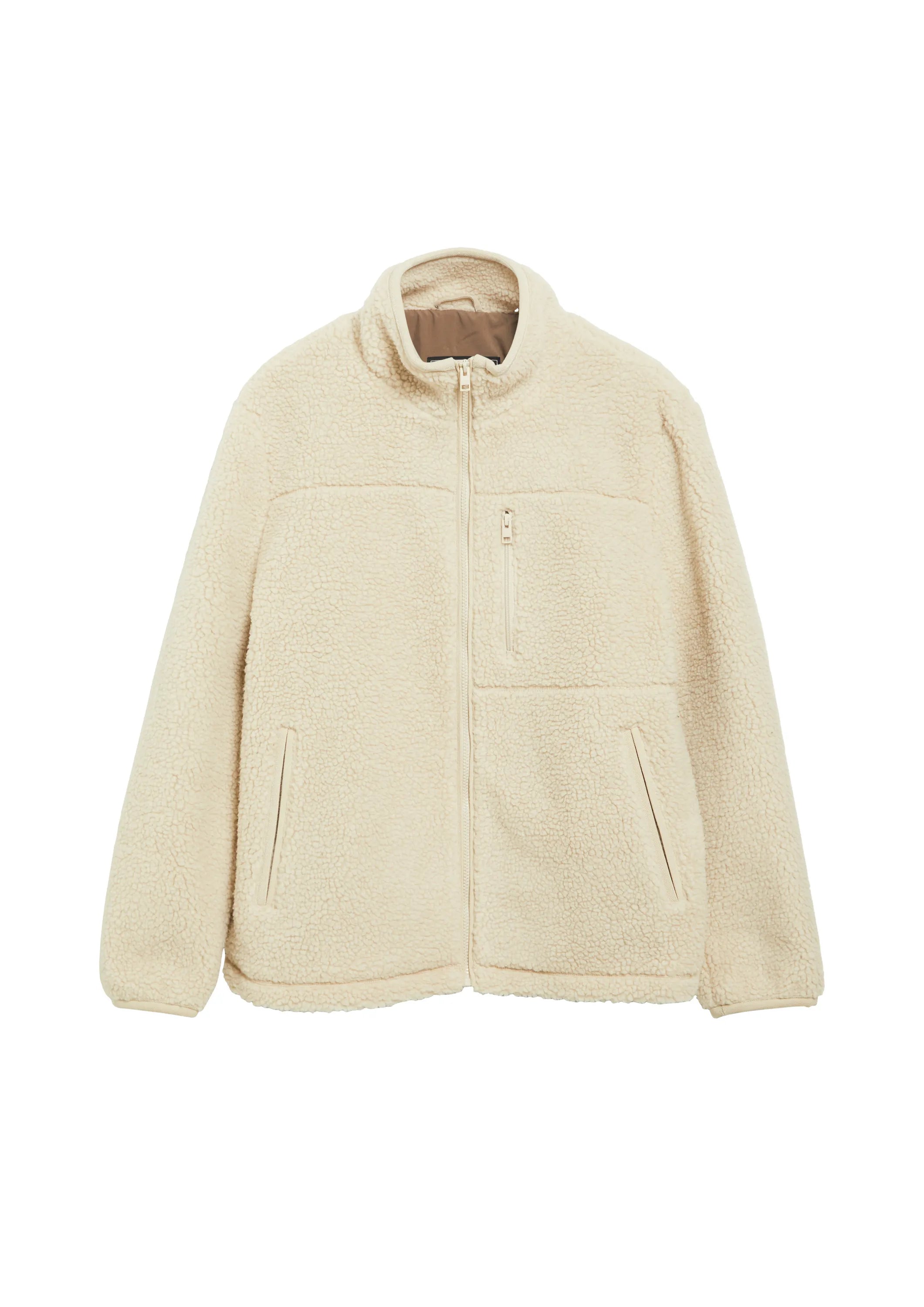 Fleecejacke mit Stehkragen