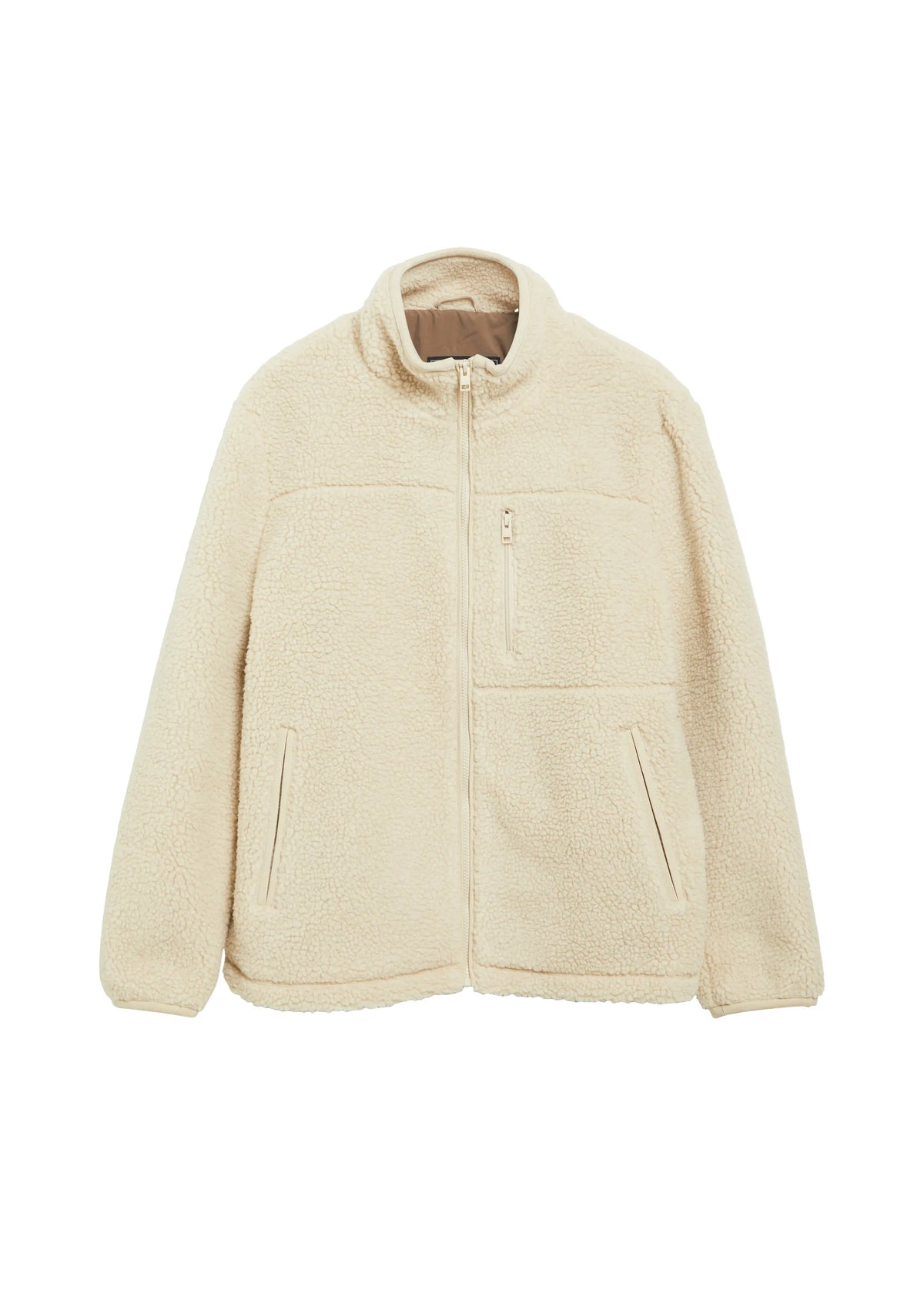 Fleecejacke mit Stehkragen