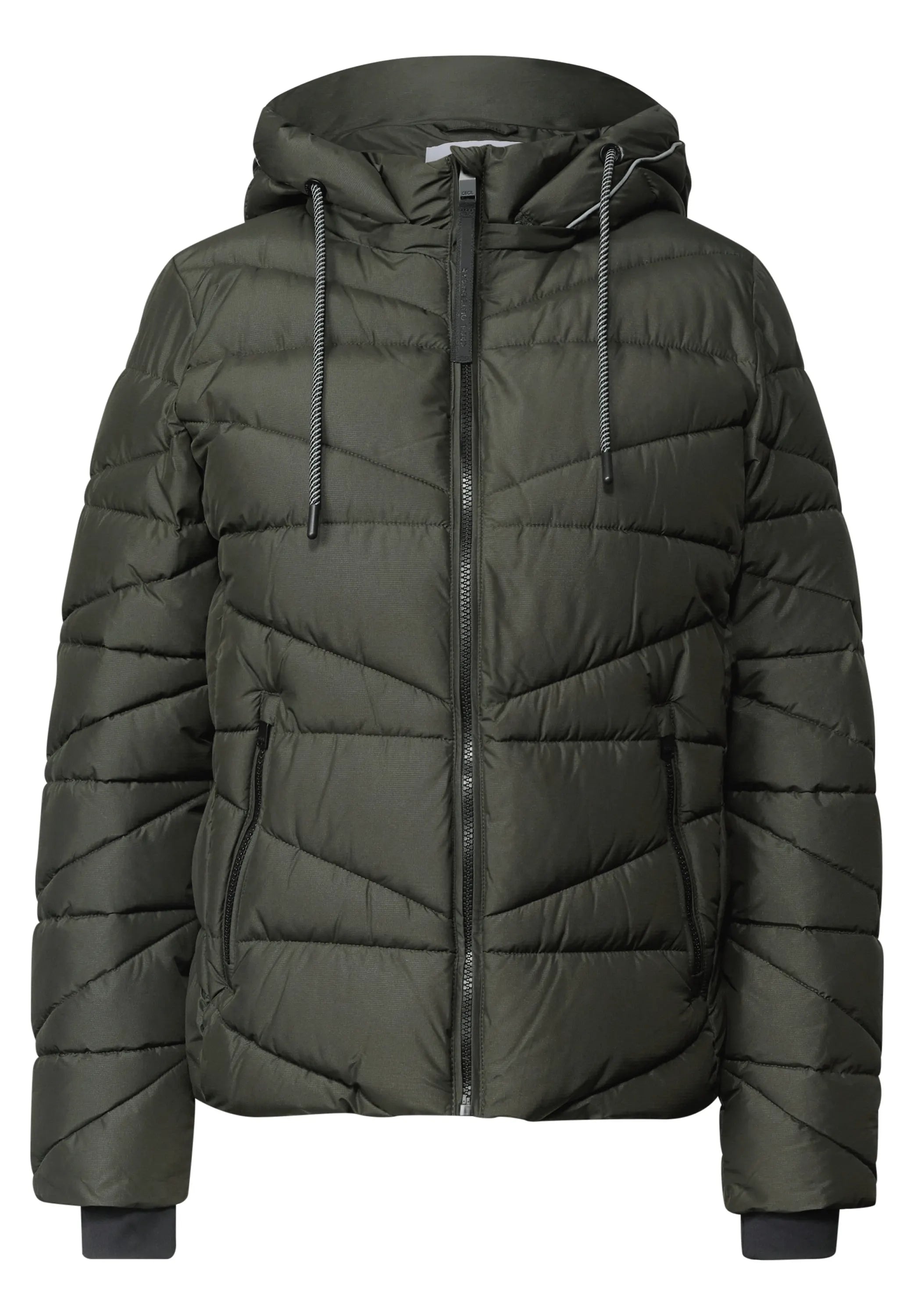Steppjacke mit Kapuze
