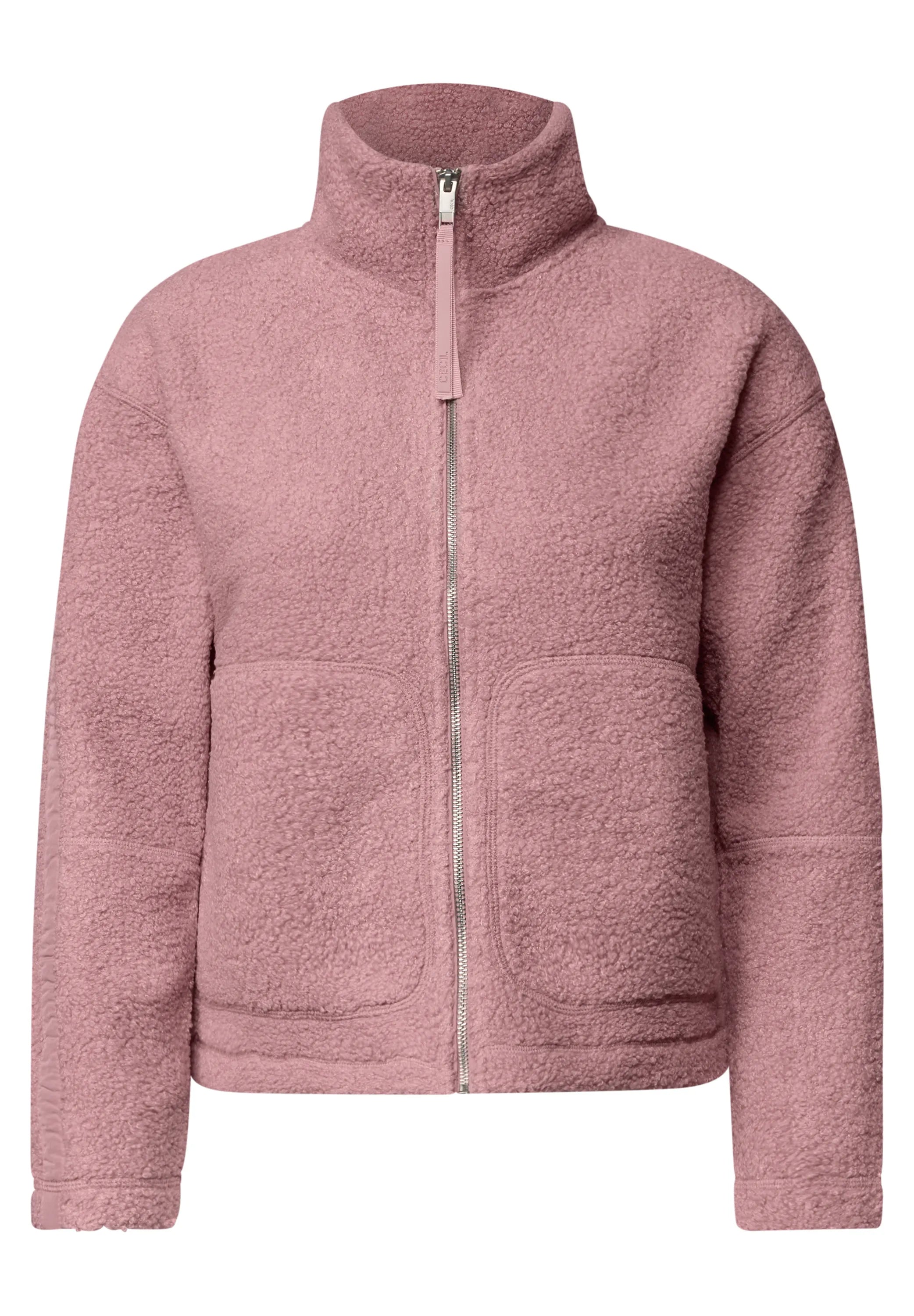Fleecejacke mit Teddy-Optik