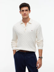Strickpullover CABLE LS POLO