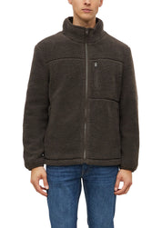 Fleecejacke mit Stehkragen