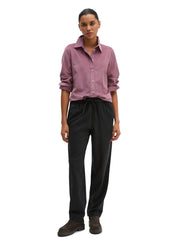 Samtbluse Slim Fit