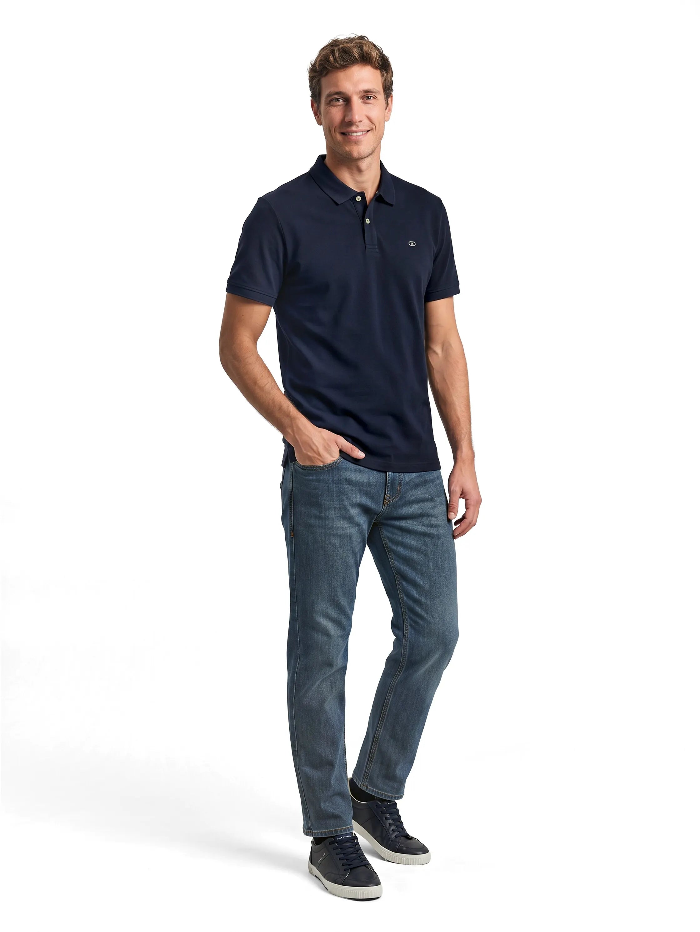 Poloshirt aus Baumwollpiqué