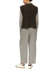 Strickweste mit Rundhalsausschnitt