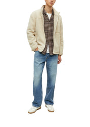 Fleecejacke mit Stehkragen