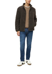 Fleecejacke mit Stehkragen
