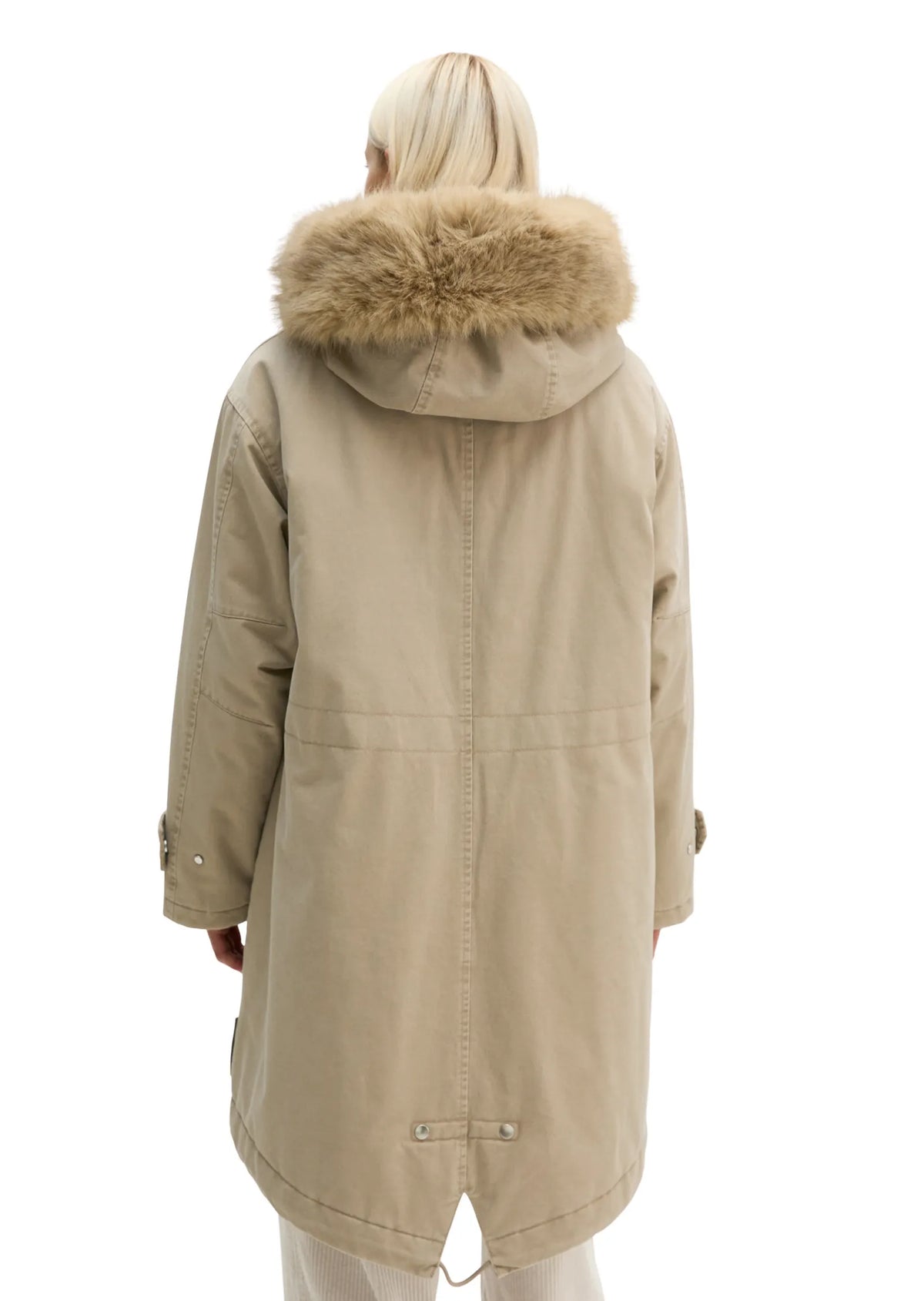 Baumwoll-Parka mit Kapuze