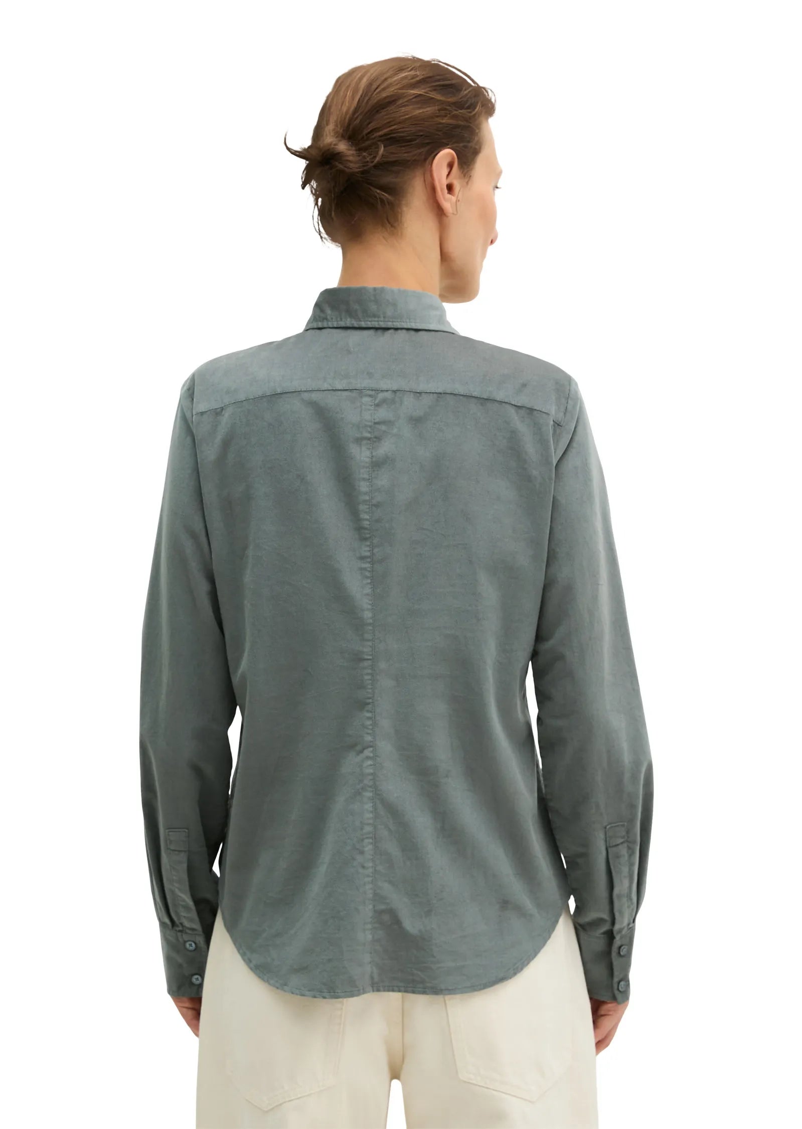 Samtbluse Slim Fit