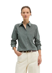Samtbluse Slim Fit