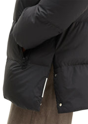 Puffer-Daunenjacke mit Kapuze