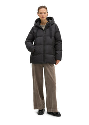 Puffer-Daunenjacke mit Kapuze