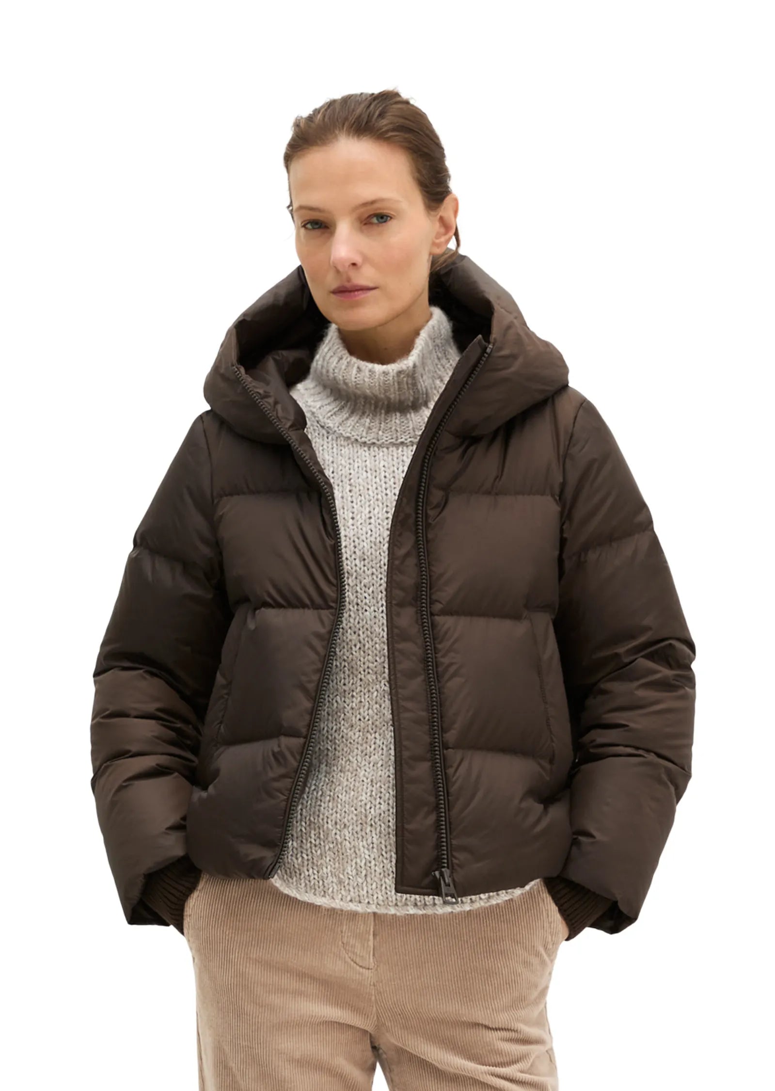 Daunenjacke mit Kapuze