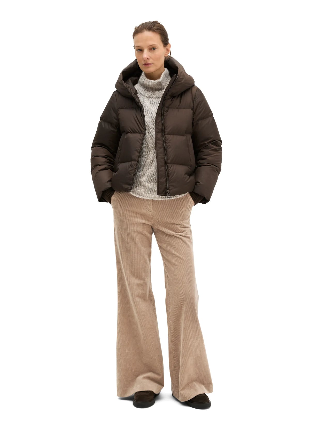 Daunenjacke mit Kapuze