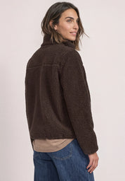 Teddy-Jacke mit Stehkragen