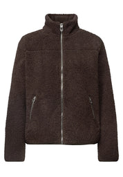 Teddy-Jacke mit Stehkragen