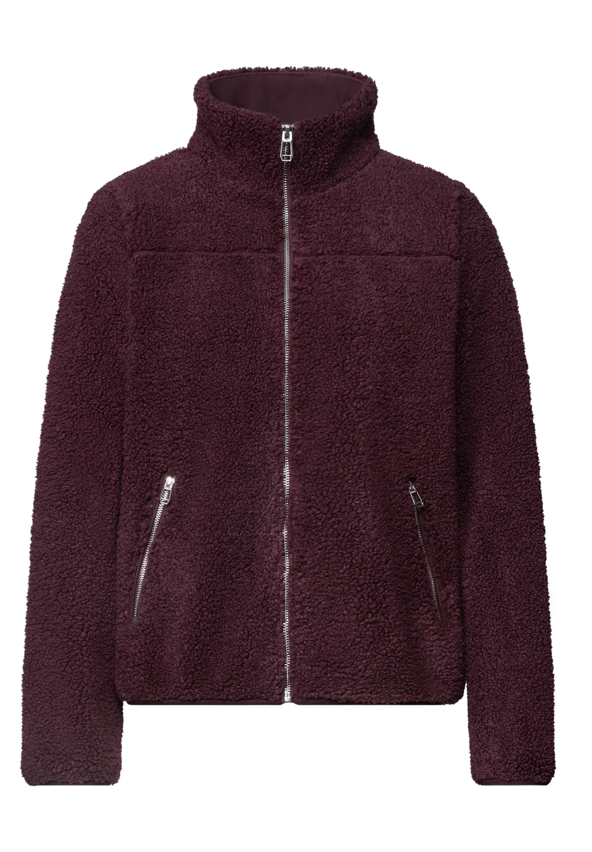 Teddy-Jacke mit Stehkragen