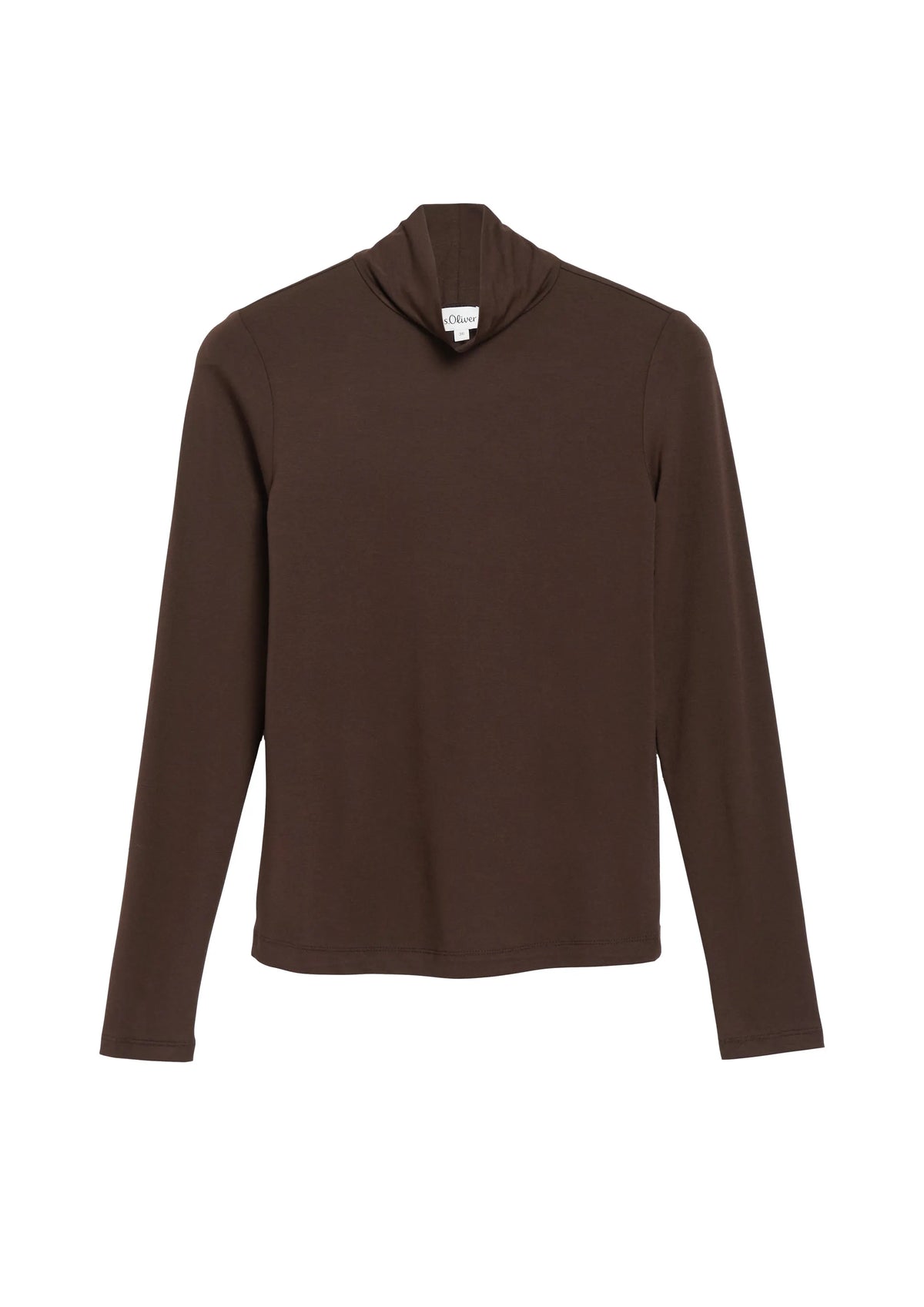Langarmshirt mit Stehkragen