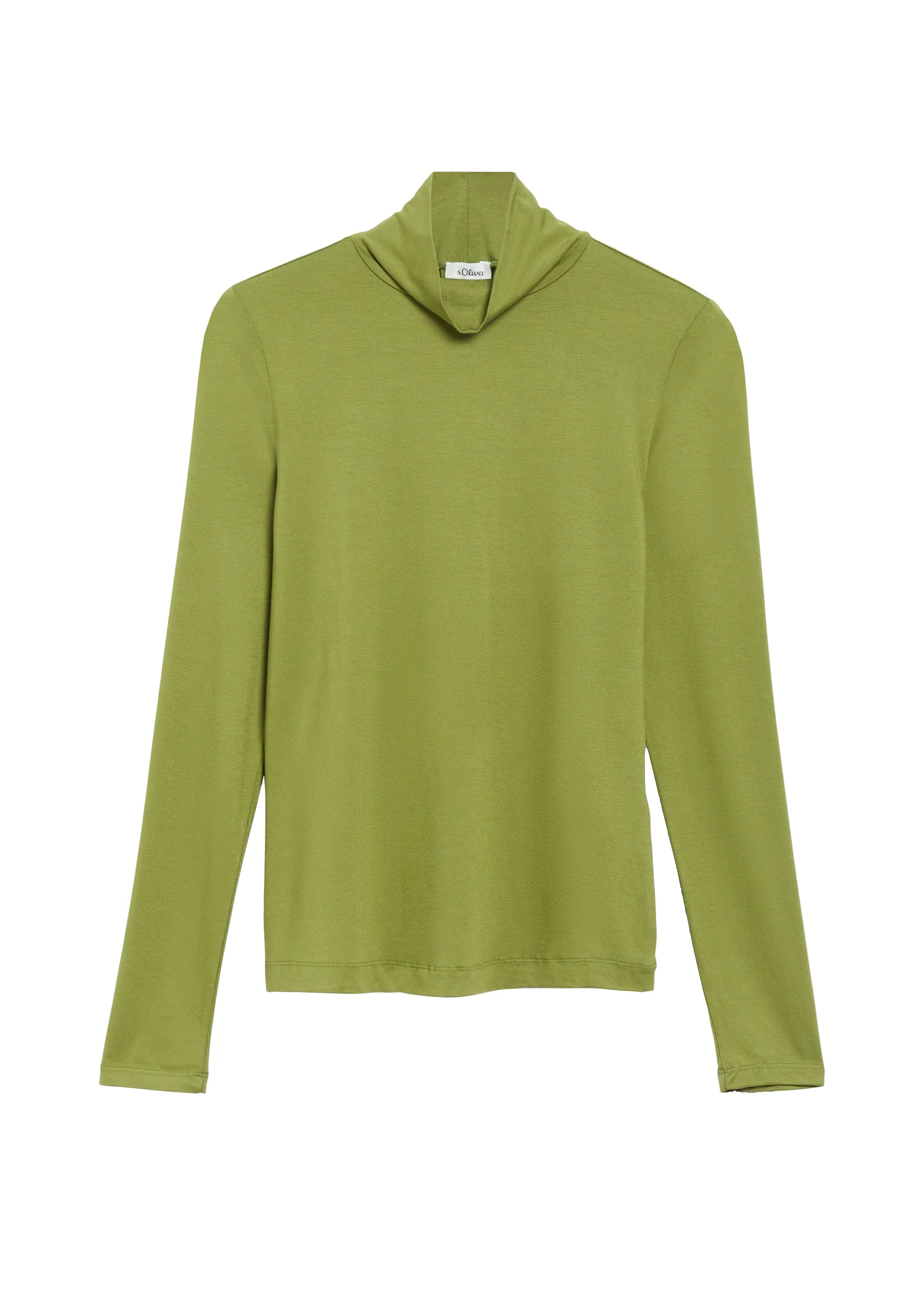 Langarmshirt mit Stehkragen