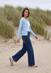 Strickcardigan aus Baumwollmix