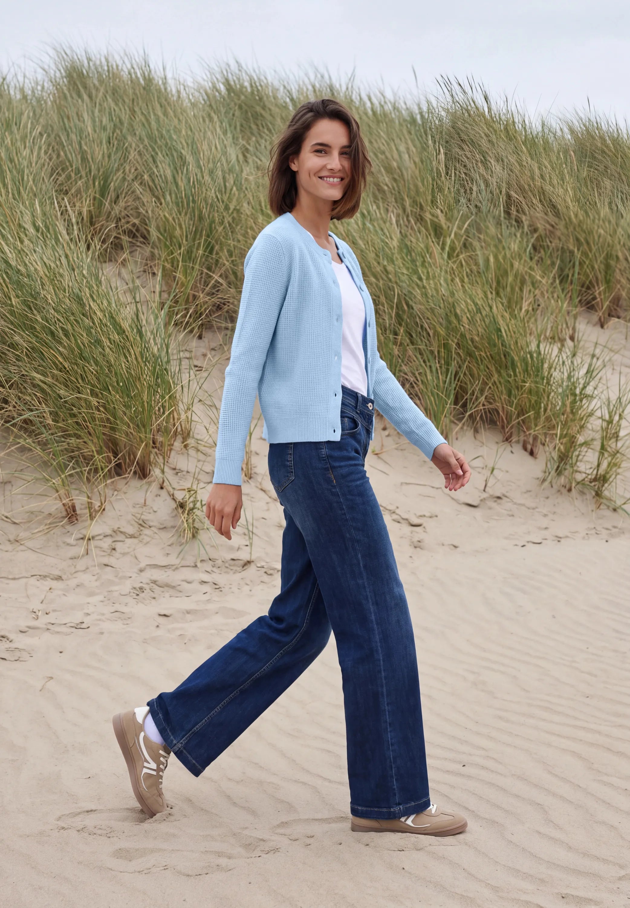 Strickcardigan aus Baumwollmix