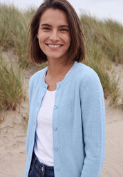 Strickcardigan aus Baumwollmix