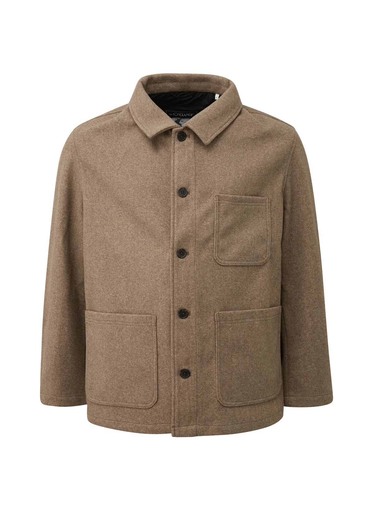 Übergangsjacke mit aufliegendem Kragen