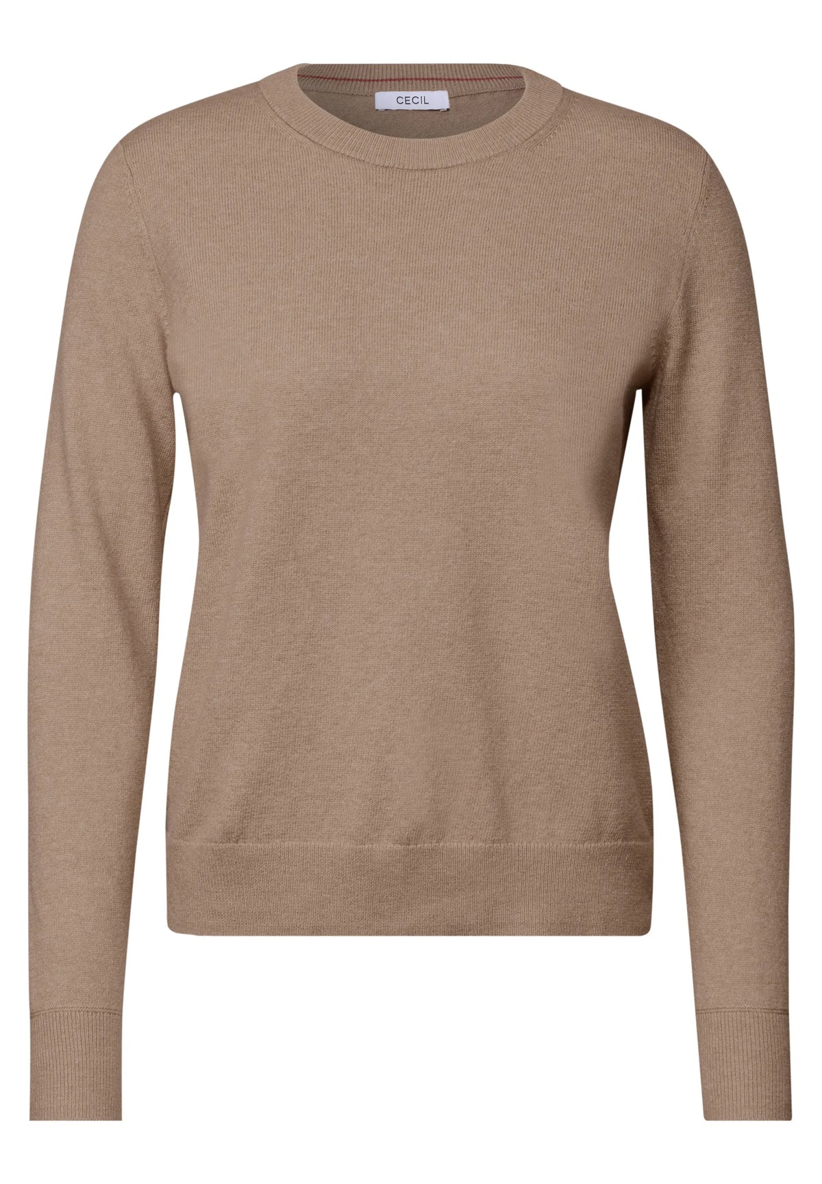 Strickpullover mit Rundhals