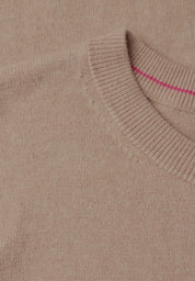 Strickpullover mit Rundhals