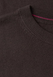 Strickpullover mit Rundhals